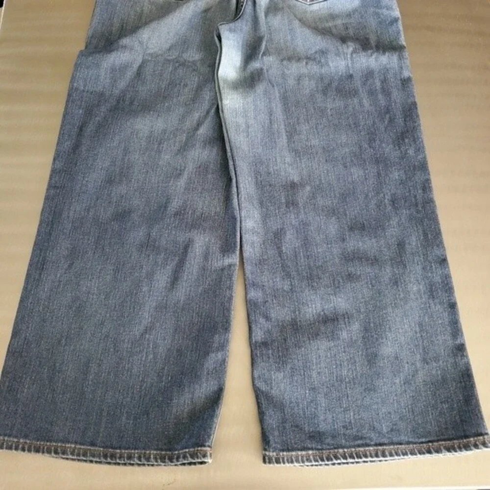 J. Crew Rayner Wide Leg High Rise Medium Wash Crop Denim Jeans sz. 32